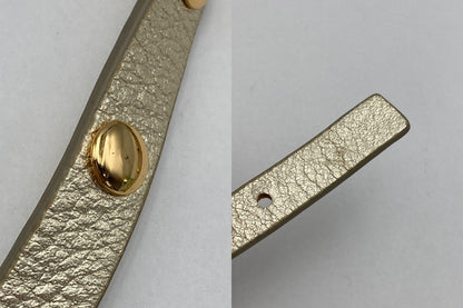 TORY BURCH トリーバーチ ダブルラップ ロゴ スタッズ ブレスレット 中古 D4