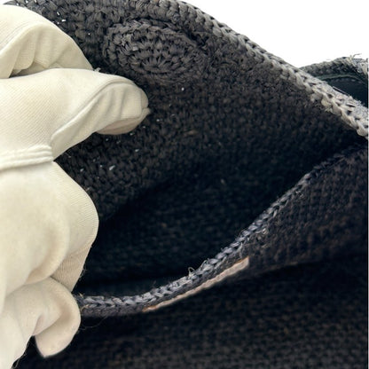 HELENKANINSKI ヘレンカミンスキー ラフィア Loto ワンショルダー バッグ 鞄 チャコールブラック 肩掛け レディース 中古 W４