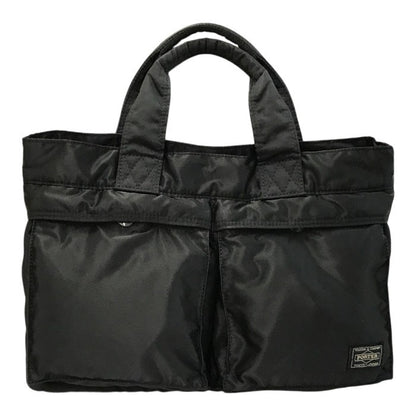 PORTER ポーター タンカー トートバッグ ユニセックス ナイロン 軽量 フロントポケット ブラック 622-76995 中古 T1