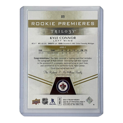 UPPER DECK NHLカード TRILOGY KYLE CONNOR WINNIPEG JETS /275 #89 中古 IT1