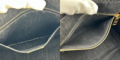 PRADA プラダ カナパ トートバッグ レディース デニム カナパSS ブランド 鞄 バッグ ハンドバッグ 中古 W４