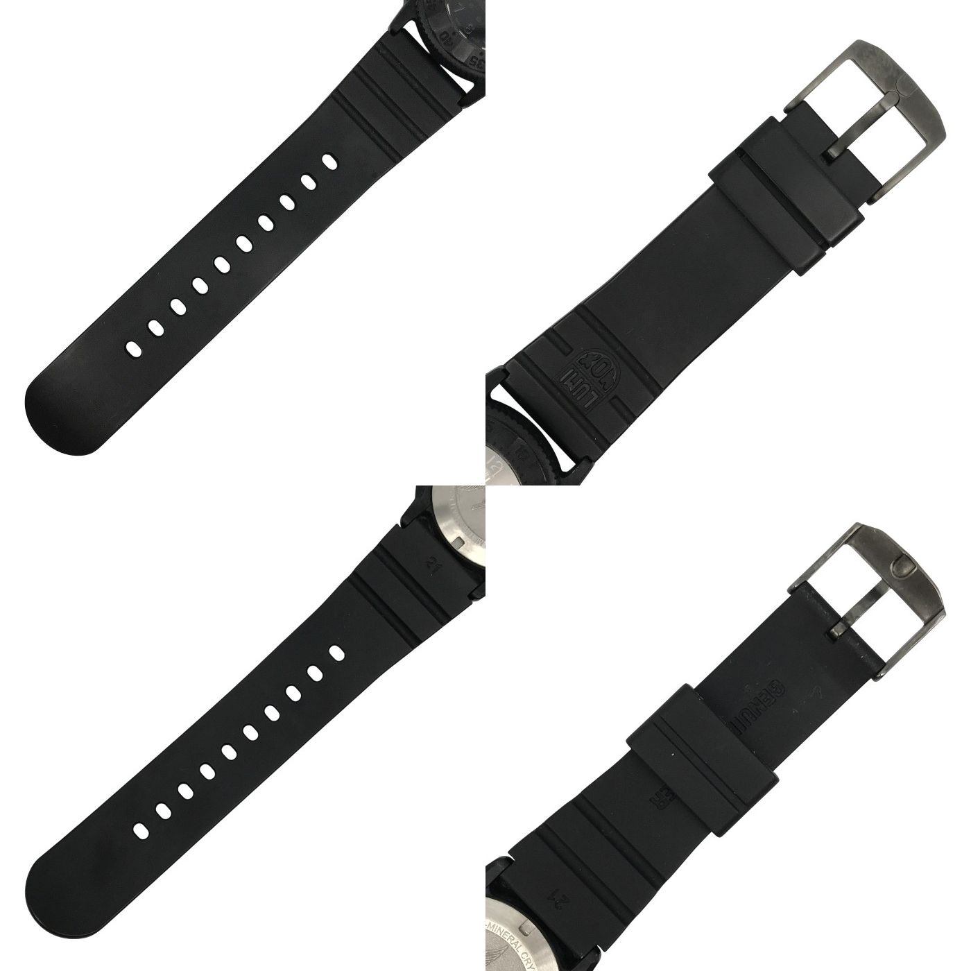 LUMINOX Original Navy Seal 3000 EVO Series 腕時計 メンズ アナログ クォーツ ラバーバンド 発光インデックス ネイビーシールズ ミリタリー ブラック 中古 T1