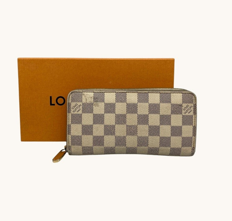 LOUIS VUITTON ルイヴィトン ジッピーウォレット ダミエアズール N41660 中古 D4