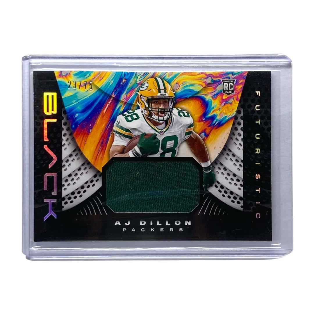 PANINI NFLカード BLACK AJ DILLON PACKERS 23/75 #F22 中古 IT2