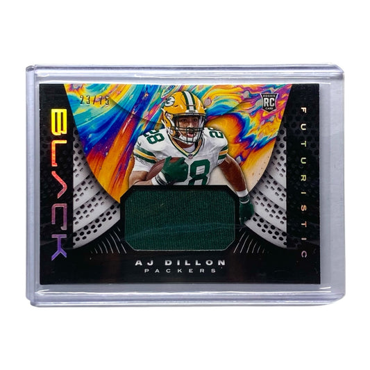PANINI NFLカード BLACK AJ DILLON PACKERS 23/75 #F22 中古 IT2