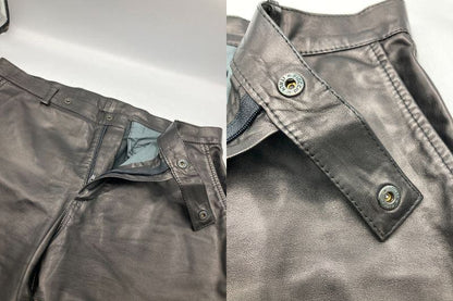 GRIFONI グリフォー二 シップス 牛革 レザーパンツ サイズ46 中古 D4