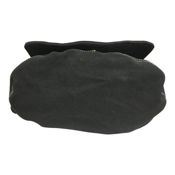 Vivienne Westwood ヴィヴィアンウェストウッド ショルダーバッグ ユニセックス キャンバス ビッグ オーブ マグネット メッセンジャー 斜め掛け ブラック 中古 T1