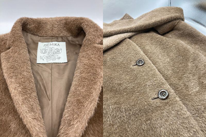 NEMIKA by Leilian ネミカ バイ レリアン アルパカ混 コート サイズ11 中古 D4