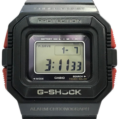 CASIO G-SHOCK 腕時計 メンズ デジタル タフソーラー スクエアフェイス 復刻モデル ブラック G-5500-1JF 中古 T1