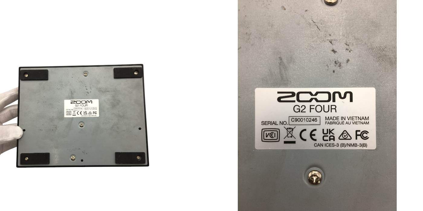 ZOOM G2 FOUR マルチエフェクター ＋ KIKUTANI KP-10 パワーサプライ  SET ズーム キクタニ IR アンシミュ モデリング オーディオI/F 中古R4