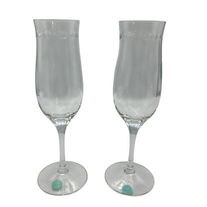 未使用品 TIFFANY＆CO. ティファニー スイング シャンパングラス ペア 洋食器 酒器 おしゃれ ブランド 中古 W４