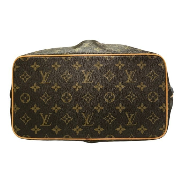 LOUIS VUITTON ルイヴィトン モノグラム パレルモPM ハンドバッグ レディース 2way トート プリーツ A4収納 ブラウン M40145 中古 T1