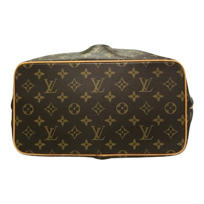 LOUIS VUITTON ルイヴィトン モノグラム パレルモPM ハンドバッグ レディース 2way トート プリーツ A4収納 ブラウン M40145 中古 T1