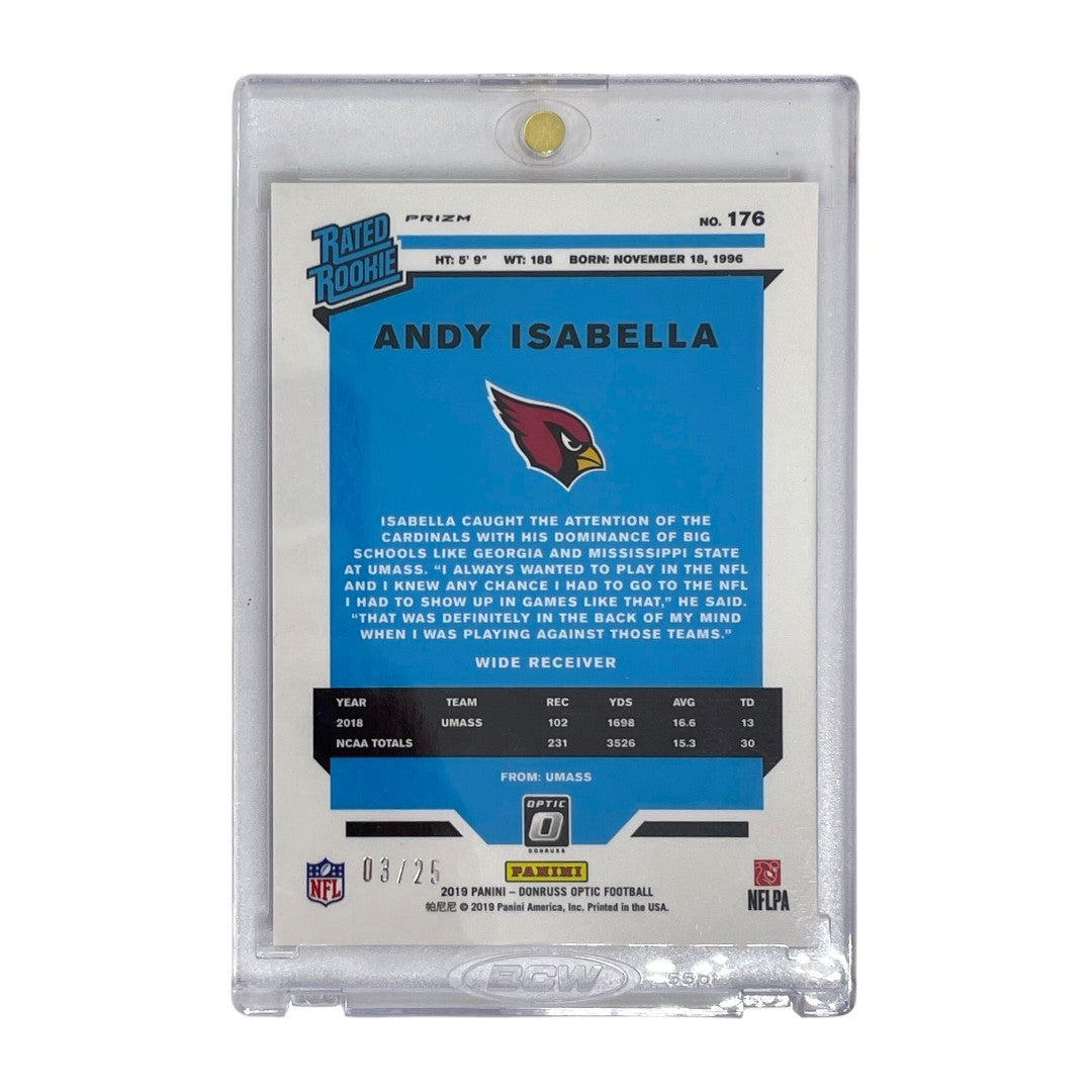PANINI NFLカード DONRUSS OPTIC PRIZM ANDY ISABELLA ARIZONA CARDINALS 03/25 #176 中古 IT1