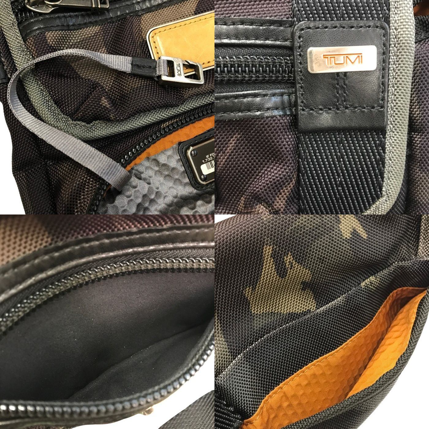 TUMI トゥミ ALPHA BRAVO クロスボディショルダーバッグ メンズ 斜め掛け ショルダーバッグ キーフック 迷彩 カモフラ ブラウン/ブラック 222306GC2 中古 T1