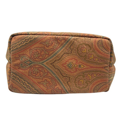 ETRO エトロ ペイズリー柄 バニティバッグ ハンドバッグ レディース ポーチ 総柄 中古 W４