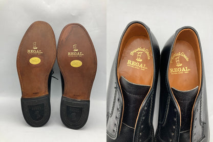 REGAL リーガル インペリアルグレード プレーントゥ 外羽根 レザーシューズ 2236 サイズ25.5cm 中古 D4