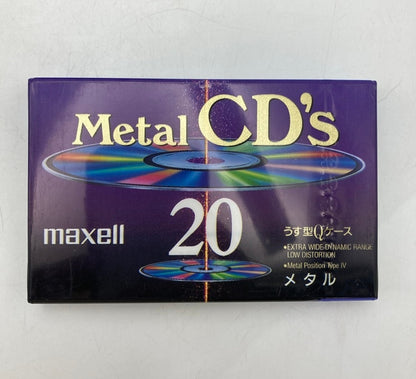 maxell Metal CD's 20分 カセットテープ 2PACK 3個セット＋1PACK 中古 D4