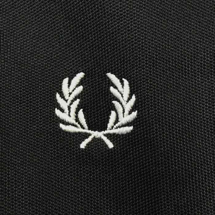 FRED PERRY フレッドペリー トラックジャケット レディース ジャージ サイドテープ ブラック UK10サイズ SJ8135 中古 T1
