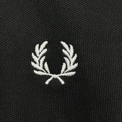 FRED PERRY フレッドペリー トラックジャケット レディース ジャージ サイドテープ ブラック UK10サイズ SJ8135 中古 T1