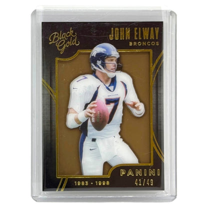 PANINI NFLカード BLACK GOLD JOHN ELWAY BRONCOS /49 #52 中古 IT1