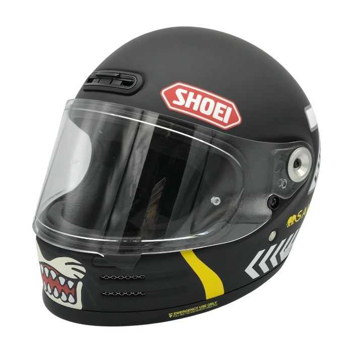 SHOEI Glamster CHEETAH CUSTOM CYCLES ヘルメット フルフェイス PSC バイク 限定モデル チーターカスタムサイクルズ ブラック Lサイズ 中古 T1