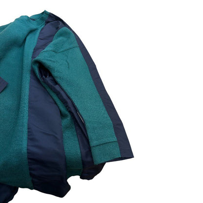 未使用品 C'est moijeu セモア―ジュ ナイロン 切り替え プルオーバー F LT-104092 グリーン ネイビー トップス レディース シャツ 長袖 秋 中古 W４