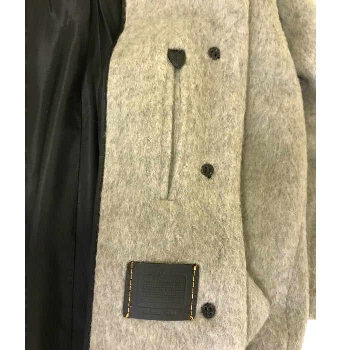 COACH コーチ チェスターコート レディース 冬 モヘヤ グレー XSサイズ 10792 アウター ウール ブランド 中古 W1