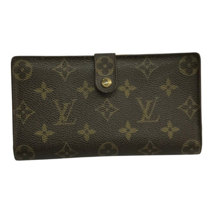 LOUIS VUITTON ルイヴィトン モノグラム コンチネンタルクラッチ 長財布 ユニセックス 二つ折り 小銭入れあり がま口 USA製 ブラウン T61217 中古 T1