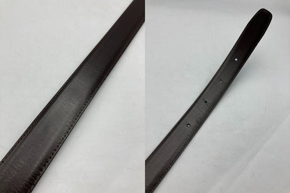 ALFRED DUNHILL ダンヒル バックル レザーベルト メンズ 中古 D4