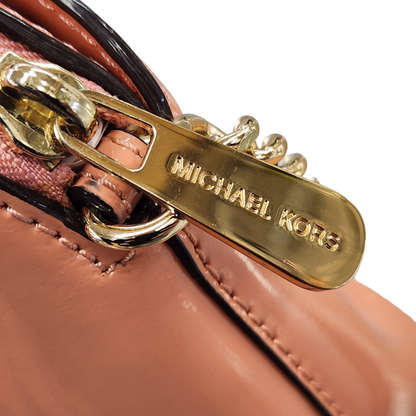 MICHAEL KORS マイケルコース ショルダーバッグ レディース エナメル 無地 斜め掛け ゴールドチェーン ピンク 35T8GY3C2A 中古 T1