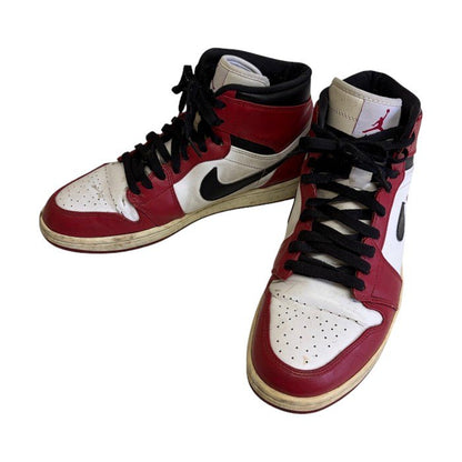 NIKE ナイキ エアジョーダン AIR JORDAN 1 RETRO CHICAGO 332550-163 27.5cm レッド メンズ 靴 シューズ スニーカー 中古 W1