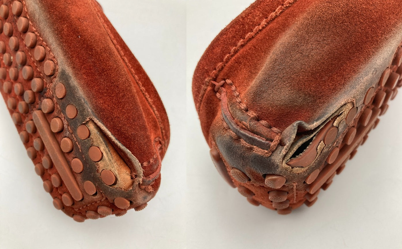 LOUIS VUITTON ルイヴィトン スエード ドライビングシューズ サイズ7 メンズ 中古 D4