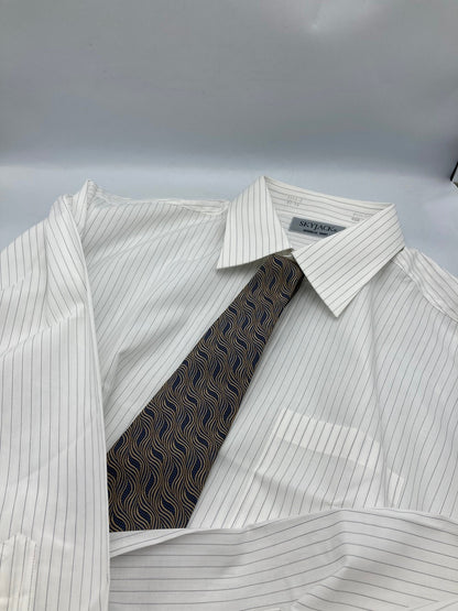 GUCCI グッチ 波模様 ネクタイ シルク100％ 中古 D4