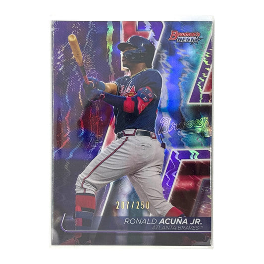 TOPPS MLBカード BOWMAN'S BEST RONALD ACUNA JR. ATLANTA BRAVES 207/250 #53 中古 IT1