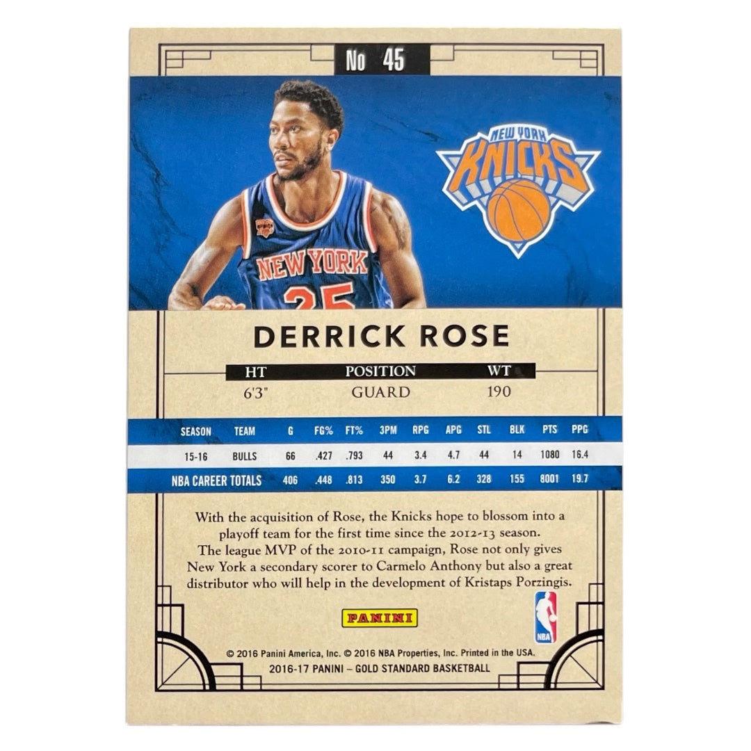 PANINI NBAカード GOLD STANDARD DERRICK ROSE NEW YORK KNICKS /269 #45 中古 IT2