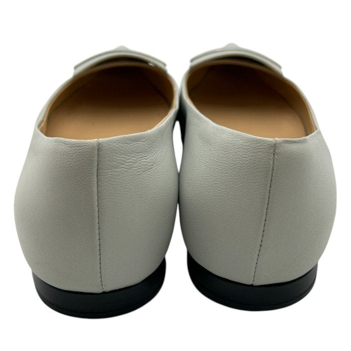 sergio rossi セルジオロッシ sr1 フラットパンプス 37 1/2 (約24.5cm) 靴 シューズ レディース レザー  中古 Ｗ４