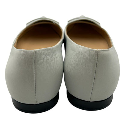 sergio rossi セルジオロッシ sr1 フラットパンプス 37 1/2 (約24.5cm) 靴 シューズ レディース レザー  中古 Ｗ４