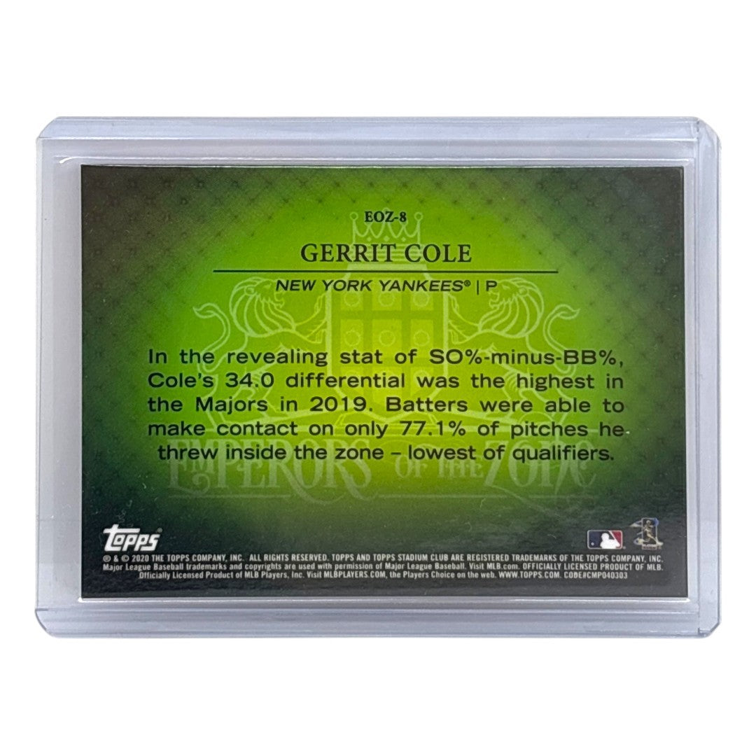 TOPPS MLBカード STADIUM CLUB GERRIT COLE NEW YORK YANKEES /25 #EOZ-8 中古 IT1