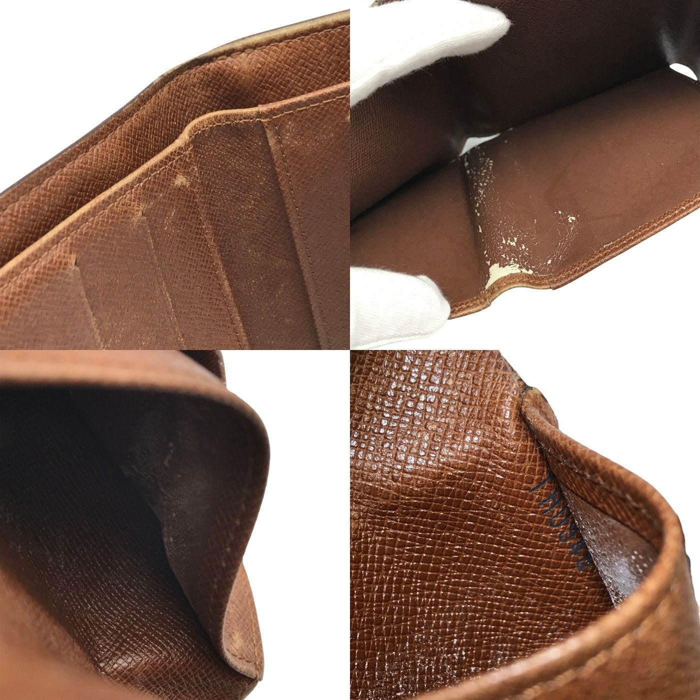 LOUIS VUITTON ルイヴィトン モノグラム ポルトモネ ビエカルトクレディ 財布 レディース 3つ折り ダブルホック M61652 中古 T1