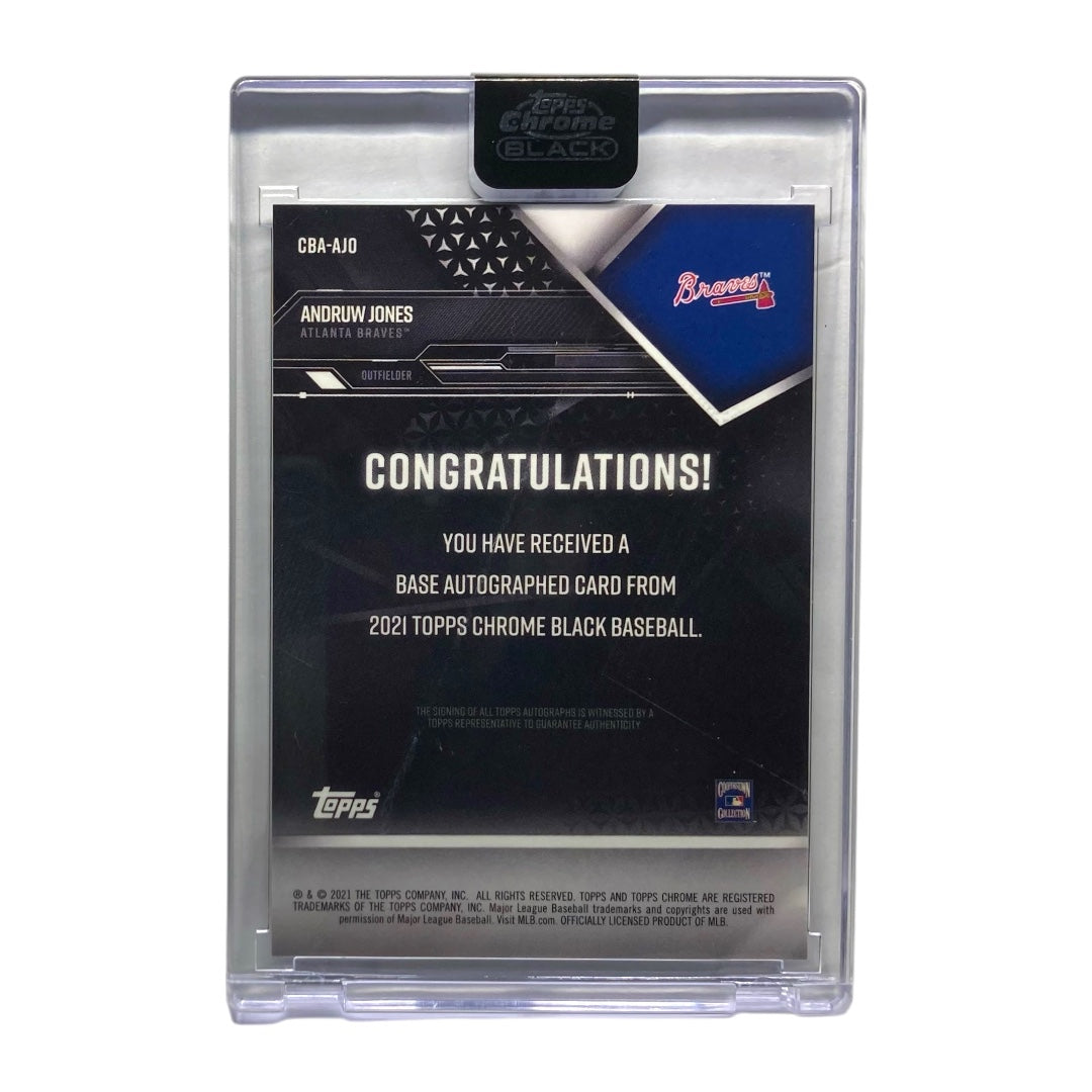 TOPPS MLBカード CHROME BLACK ANDRUW JONES BRAVES #СВА-AJO 中古 IT2