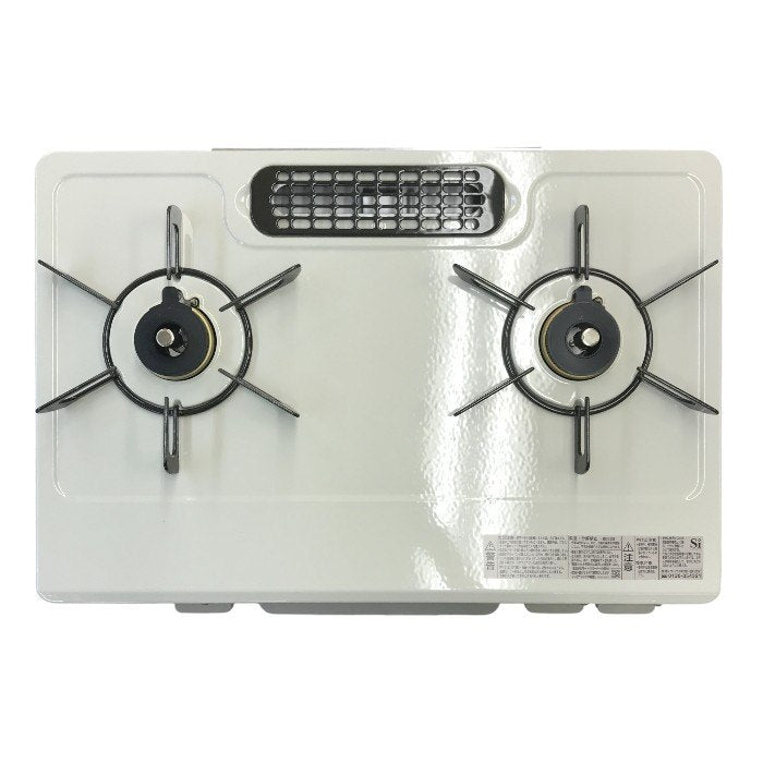 リンナイ ガステーブル クリームベージュ 都市ガス用 水無し片面焼きグリル 据え置き コンロ ガスレンジ 左強火力 RTE597BEL 中古 T1