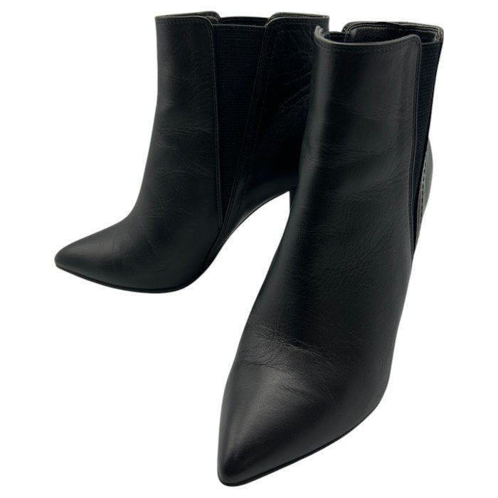 DAIANA ダイアナ サイドゴア ショートブーツ 22.5cm レディース レザー ブラック ヒール 中古 W４