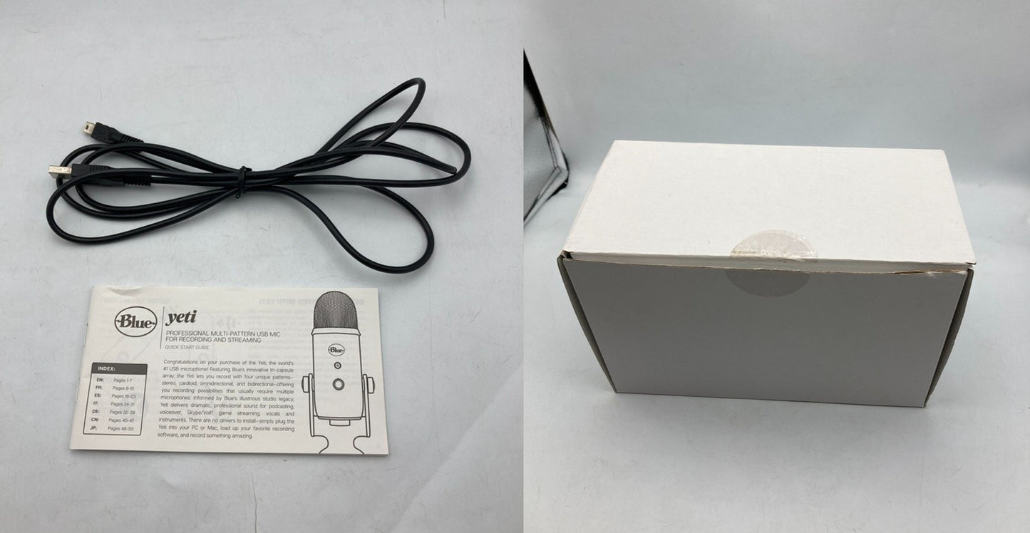 Blue yeti マルチパターン USBマイクロフォン コンデンサーマイク A00121 中古 D4