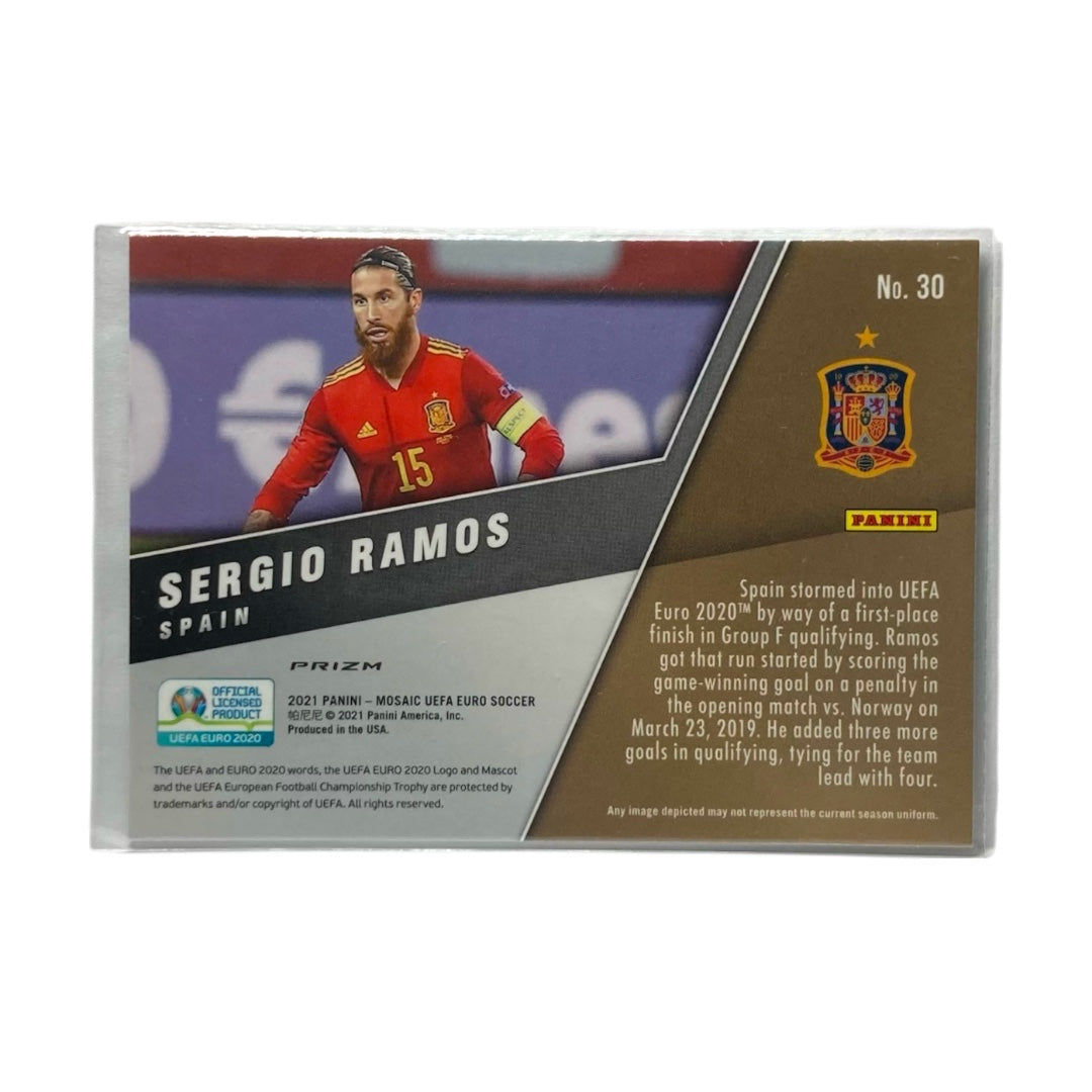 PANINI サッカーカード MOSAIC UEFA EURO PRIZM SERGIO RAMOS SPAIN #30 中古 IT2