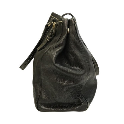 PRADA プラダ トートバッグ レディース レザー ショルダー ハンドバッグ ベルトデザイン A4収納 通勤 ブラック 中古 T1