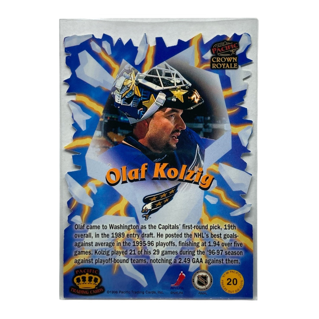 Pacific NHLカード CROWN ROYALE DIE CUT OLAF KOLZIG CAPITALS #20 中古 IT2