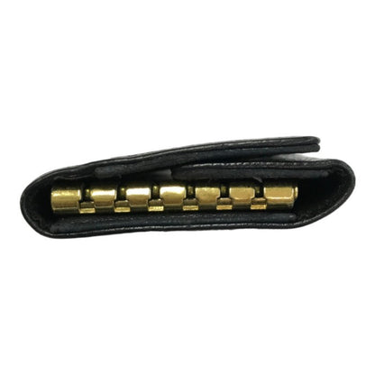 CHANEL シャネル キャビアスキン キーケース レザー 6連 ココマーク ゴールド金具 ブラック 中古 T1