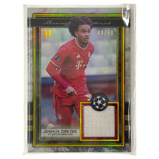 TOPPS サッカーカード MUSEUM COLLECTION JOSHUA ZIRKZEE BAYERN MUNCHEN 49/50 #MMR-JZ 中古 IT1