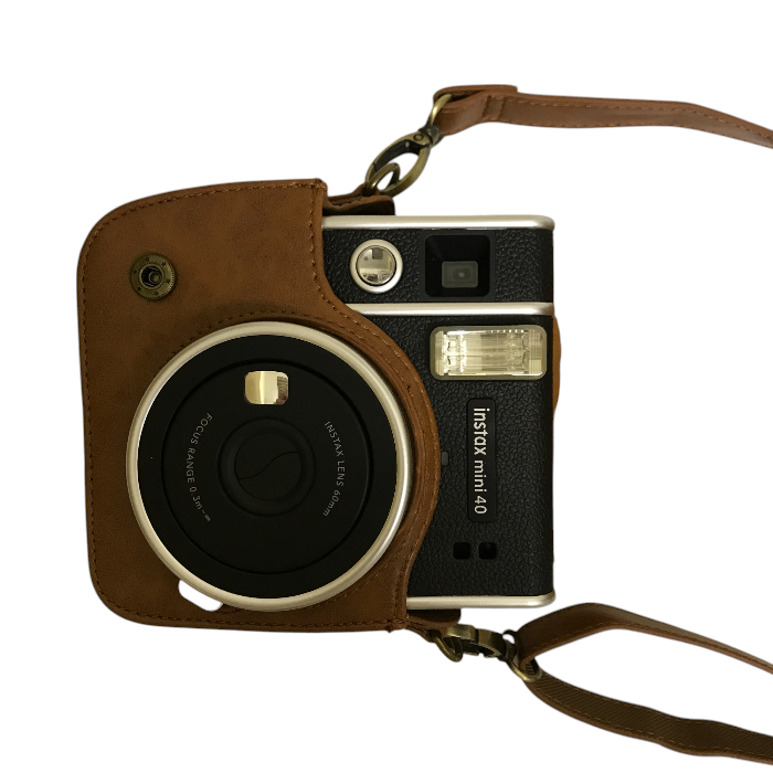 FUJIFILM インスタントカメラ チェキ instax mini 40 INS MINI 40 富士フィルム カメラ ケース付き 中古 Ｗ1